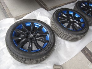 マツダCX-5 アルミホイール色変え塗装