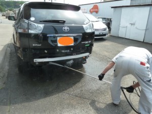トヨタハリアーリア廻り損傷