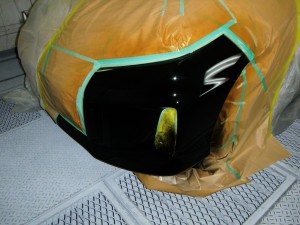 トヨタ エスティマ フロントバンパー簡易修理・当日納車