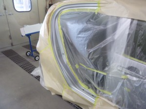 ミライース 右リアドア部事故