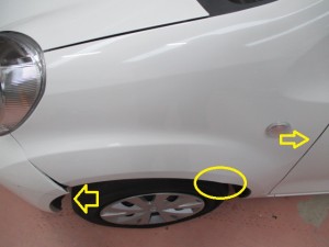 トヨタパッソ バンパー修理