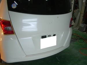 ホンダ フリード(GB3) 建築塗装飛び 磨き修理