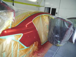 埼玉県春日部市:マツダ アクセラ ステップパネル修理