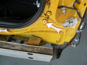 アクア原付バイク追突事故