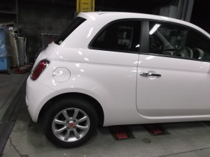 フィアット500 板金塗装