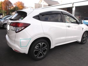 ホンダ ベゼル バンパー交換