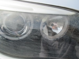 埼玉県さいたま市:ヘッドライトコーティング BMW