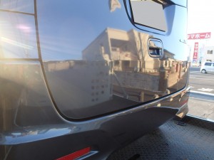 埼玉県桶川市 パレットSW リヤゲート(バックドア)板金・塗装・修理