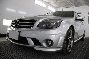 埼玉県さいたま市:ボディコーティング メルセデスベンツC63 AMG