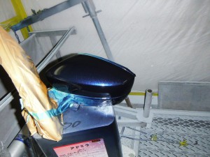 埼玉県春日部市 フォルクスワーゲン UP! ドアミラー傷の修理