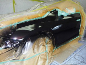 埼玉県春日部市 ボルボS60 左前部修理