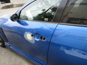 RX-8 ドアヘコミ修理