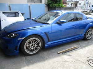 RX-8 ドアヘコミ修理