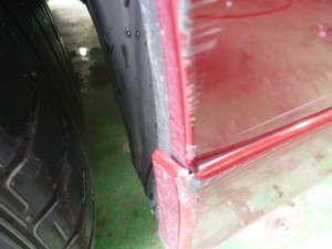 レクサスHS ドア バンパー 板金修理