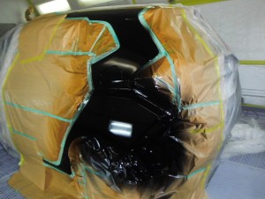 ホンダ フィット 左後部修理
