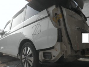 RK5 ステップワゴン よくある左側面の修理