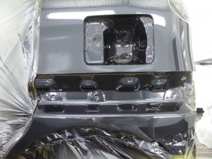 さいたま市:スズキスペーシア 酷いヘコミの板金修理