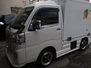 ハイゼット保冷車 フルエアロ塗装 取り付け