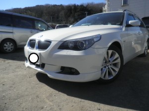 BMW E60/E61 フロントスポイラー取付