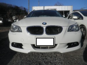 BMW E60/E61 フロントスポイラー取付