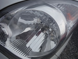危険です!ヘッドランプ劣化 ダイハツ ミラ