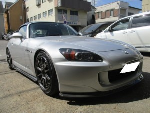 S2000 幌の交換 社外エアロパーツ取り付け