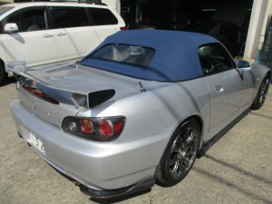 S2000 幌の交換 社外エアロパーツ取り付け