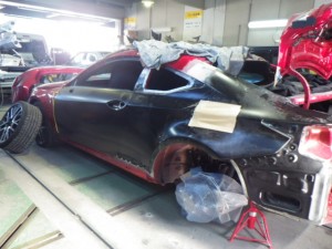 レクサスRC クォーターパネル交換 3T5色