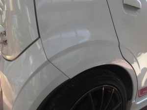 スズキアルト ヘコミの板金塗装修理