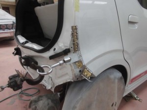 スズキアルト ヘコミの板金塗装修理