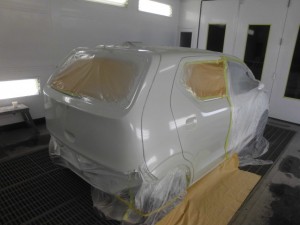 スズキアルト ヘコミの板金塗装修理