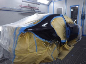 レクサス IS ドア交換、クォーターパネル鈑金