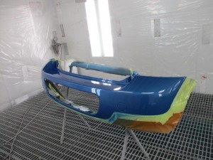 BMW MINICooper(ミニクーパー)リヤバンパーへこみ修理 埼玉県川口市