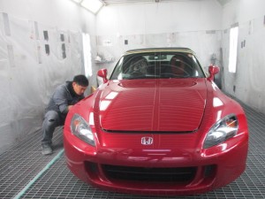ホンダS2000 キズ修理&グラスコーティング