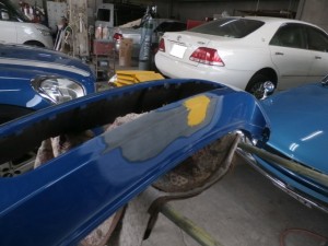 BMW MINICooper(ミニクーパー)リヤバンパーへこみ修理 埼玉県川口市