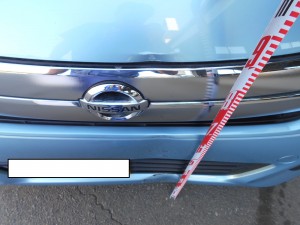 日産 デイズ ポールに衝突