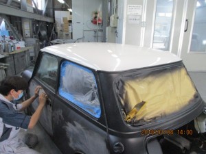 ローバーミニ 全塗装