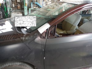 塗装作業 トヨタ プレミオ