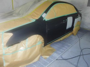 塗装作業 トヨタ プレミオ