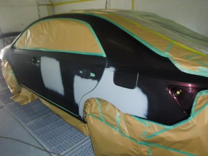 塗装作業 トヨタ プレミオ