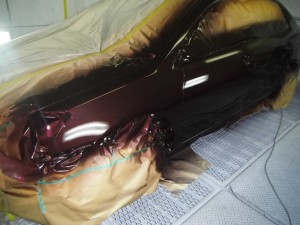 塗装作業 トヨタ プレミオ