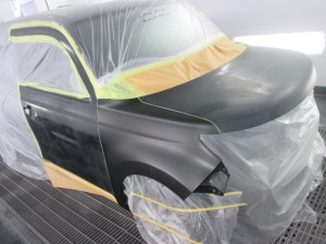 トヨタbB フロント周りの板金塗装修理
