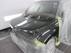 トヨタbB フロント周りの板金塗装修理