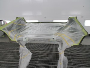 スバルレガシー バンパー修理