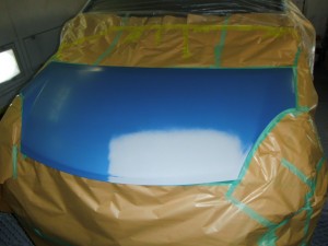 ボンネットの凹み修理 トヨタ パッソ