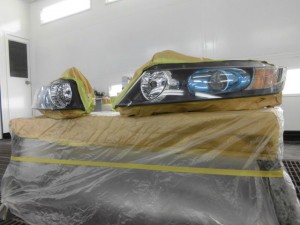 ホンダオデッセイ ヘッドライトコーティング