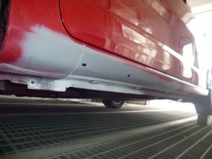 ホンダ フィットシャトル(GP2) サイドシル(サイドステップ)修理