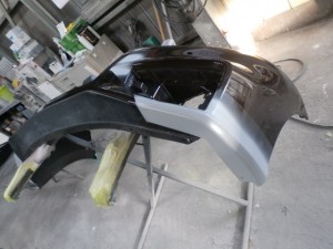 エルグランド フロントバンパー修理(スクラッチシールド塗装)