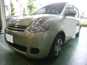 シエンタ NCP81 フロントバンパー交換