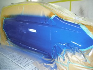 リサイクル部品で安く直す 埼玉県春日部市 日産ノート 運転席ドア取り換え